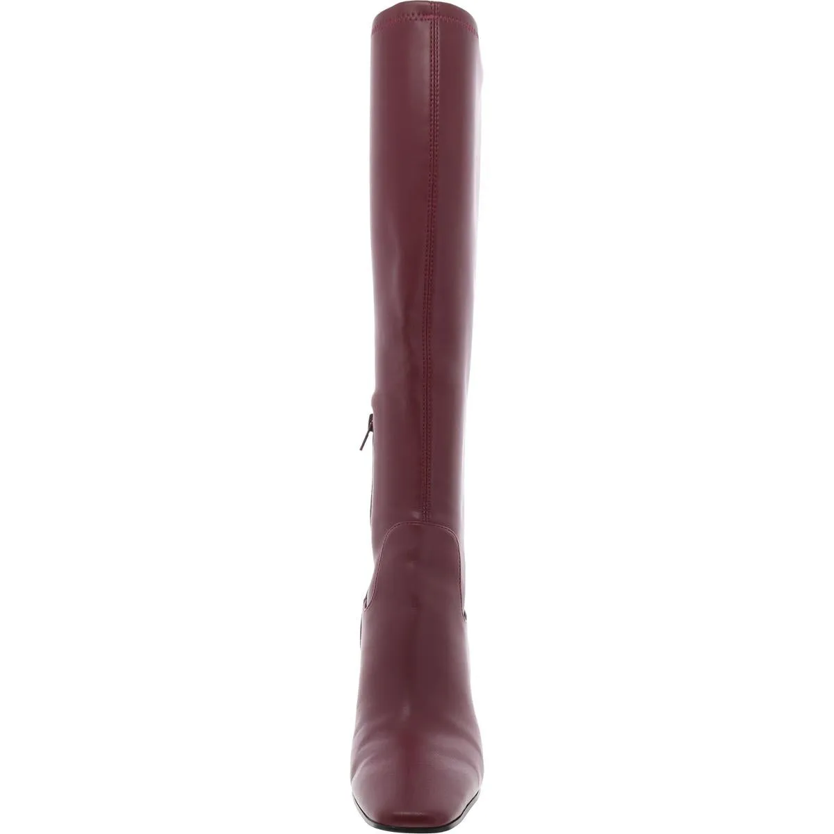 LAMARCA Womens Faux Leather Square Toe Knee-High Boots