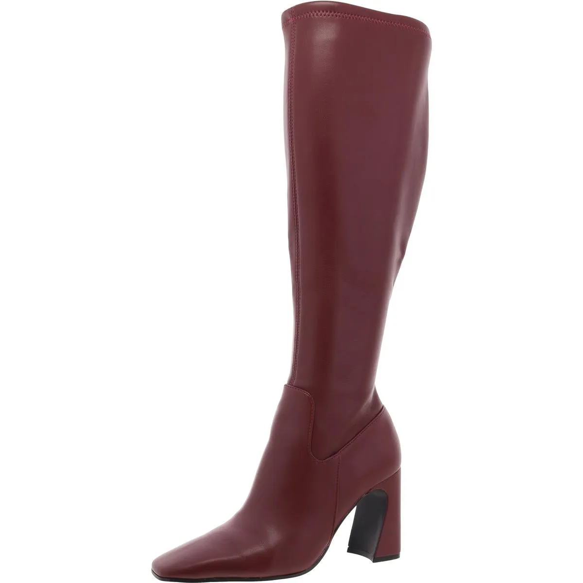 LAMARCA Womens Faux Leather Square Toe Knee-High Boots