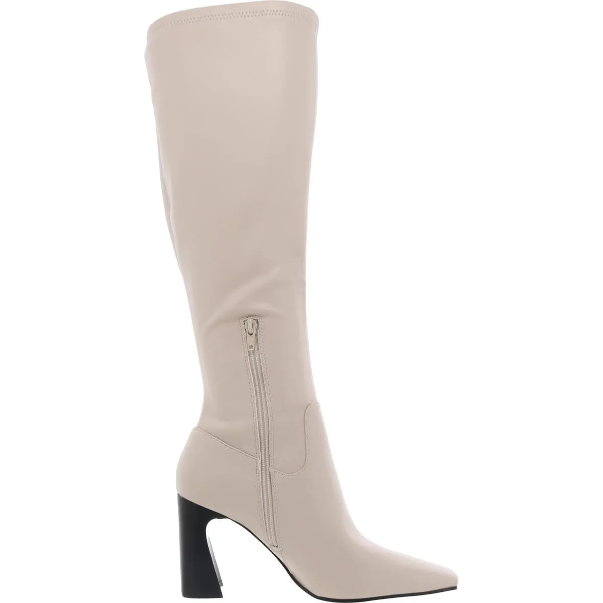 LAMARCA Womens Zipper Leather Knee-High Boots