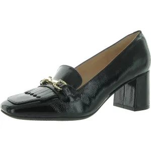 Landrys Womens Patent Embellished Loafer Heels