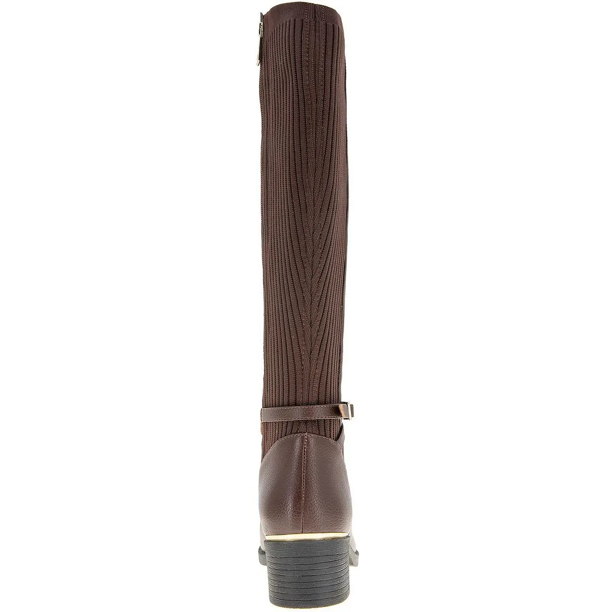 LANICA Womens Zipper Leather Knee-High Boots