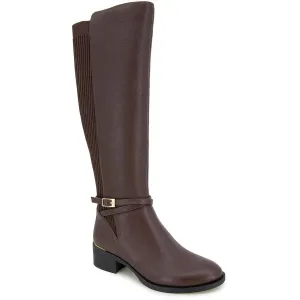 LANICA Womens Zipper Leather Knee-High Boots