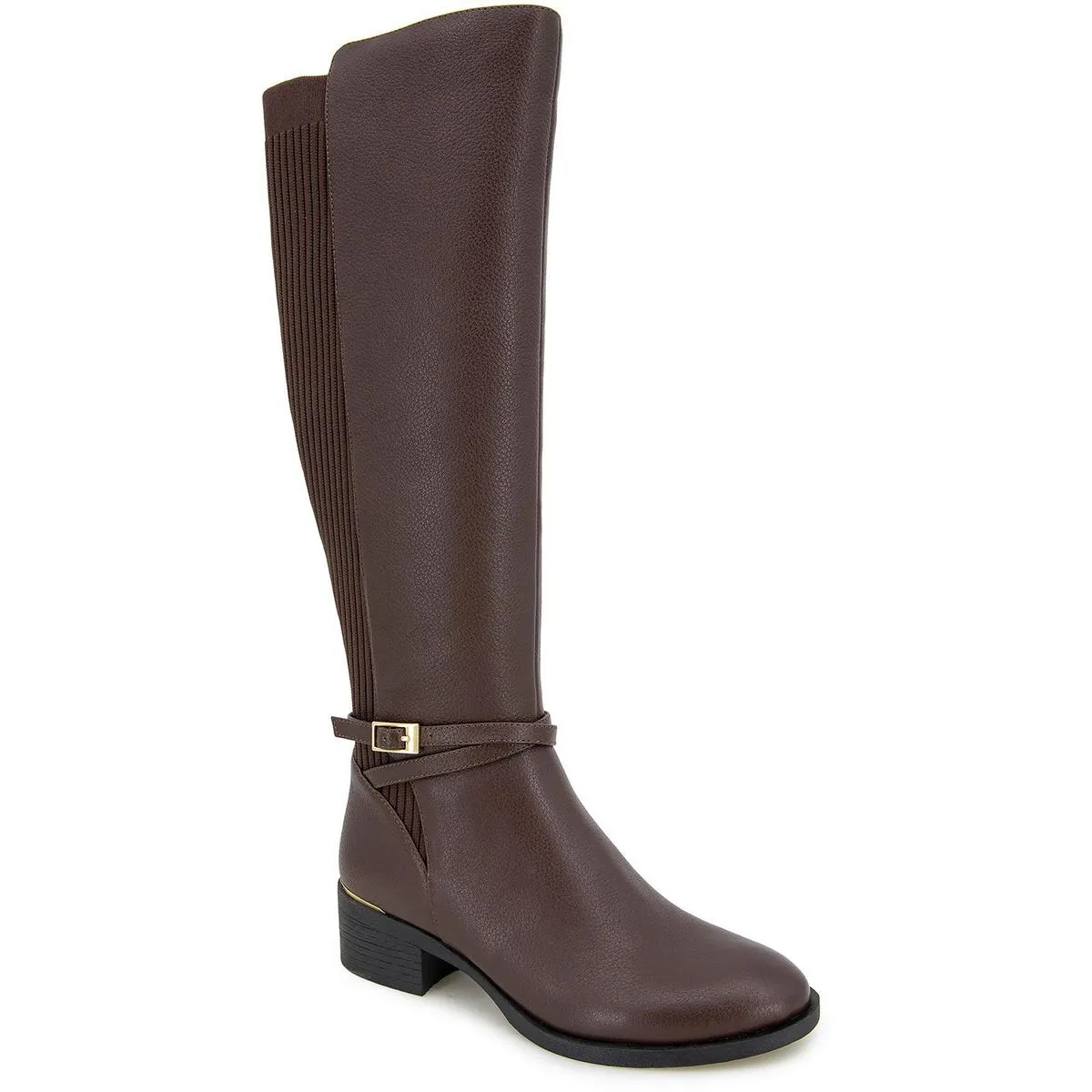 LANICA Womens Zipper Leather Knee-High Boots