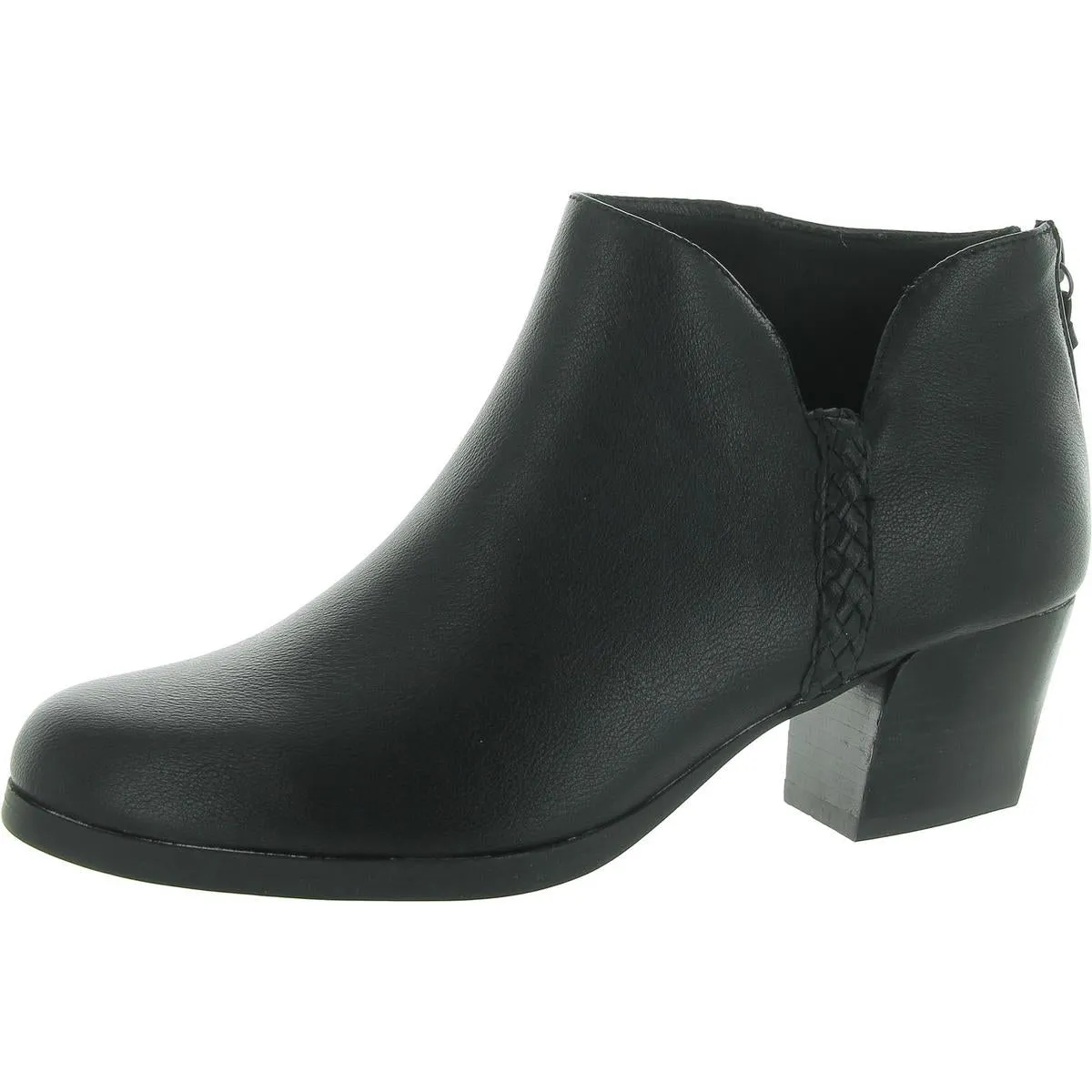 Lauryn Womens Zip Up Round Toe Shooties