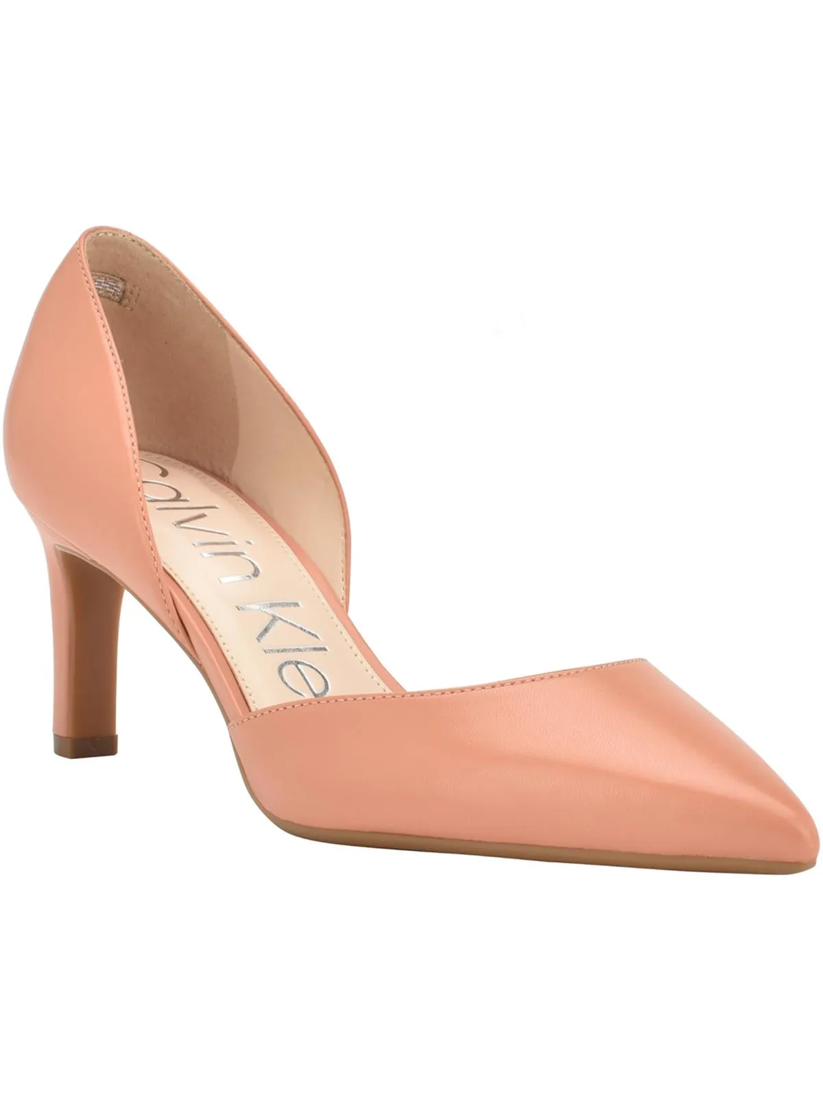 Laza Womens Leather Slip-On Pumps