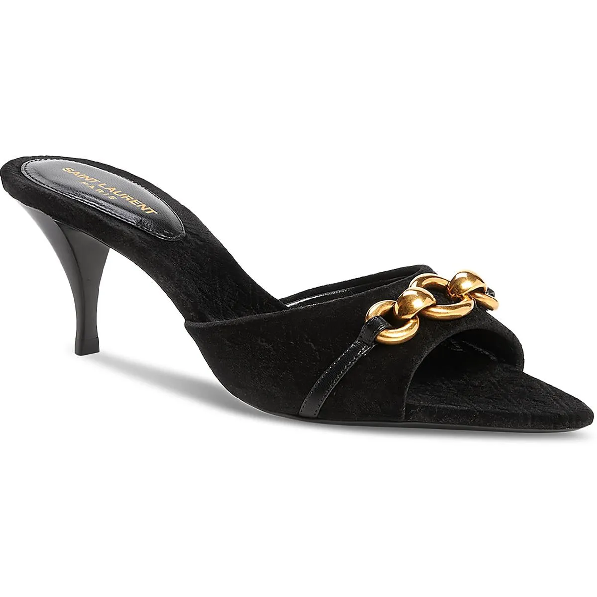 Le Maillon 60 Womens Chain Velour Mules