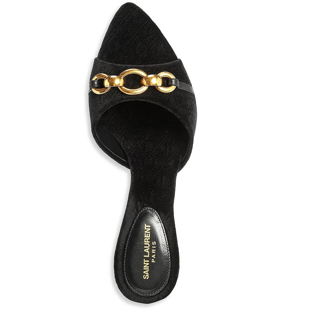 Le Maillon 60 Womens Chain Velour Mules