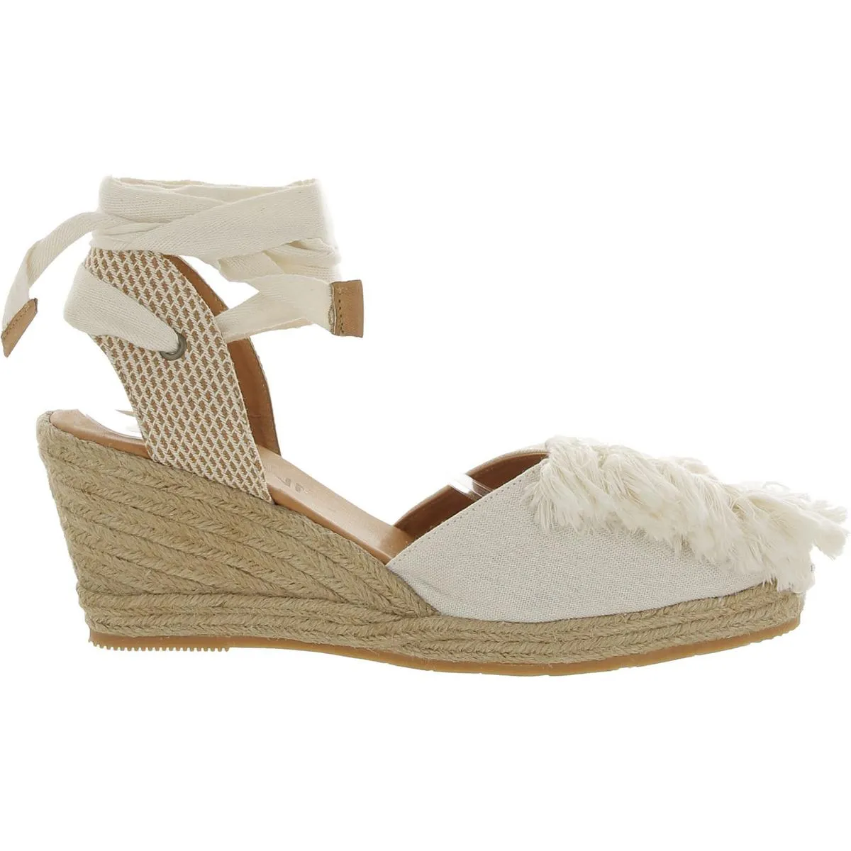Leaf Womens Canvas Espadrille Heels