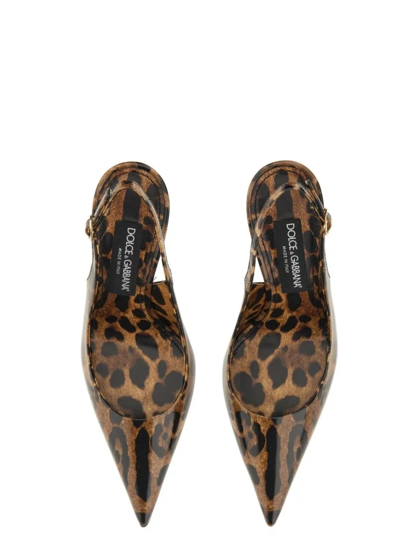 Leather Sling Back