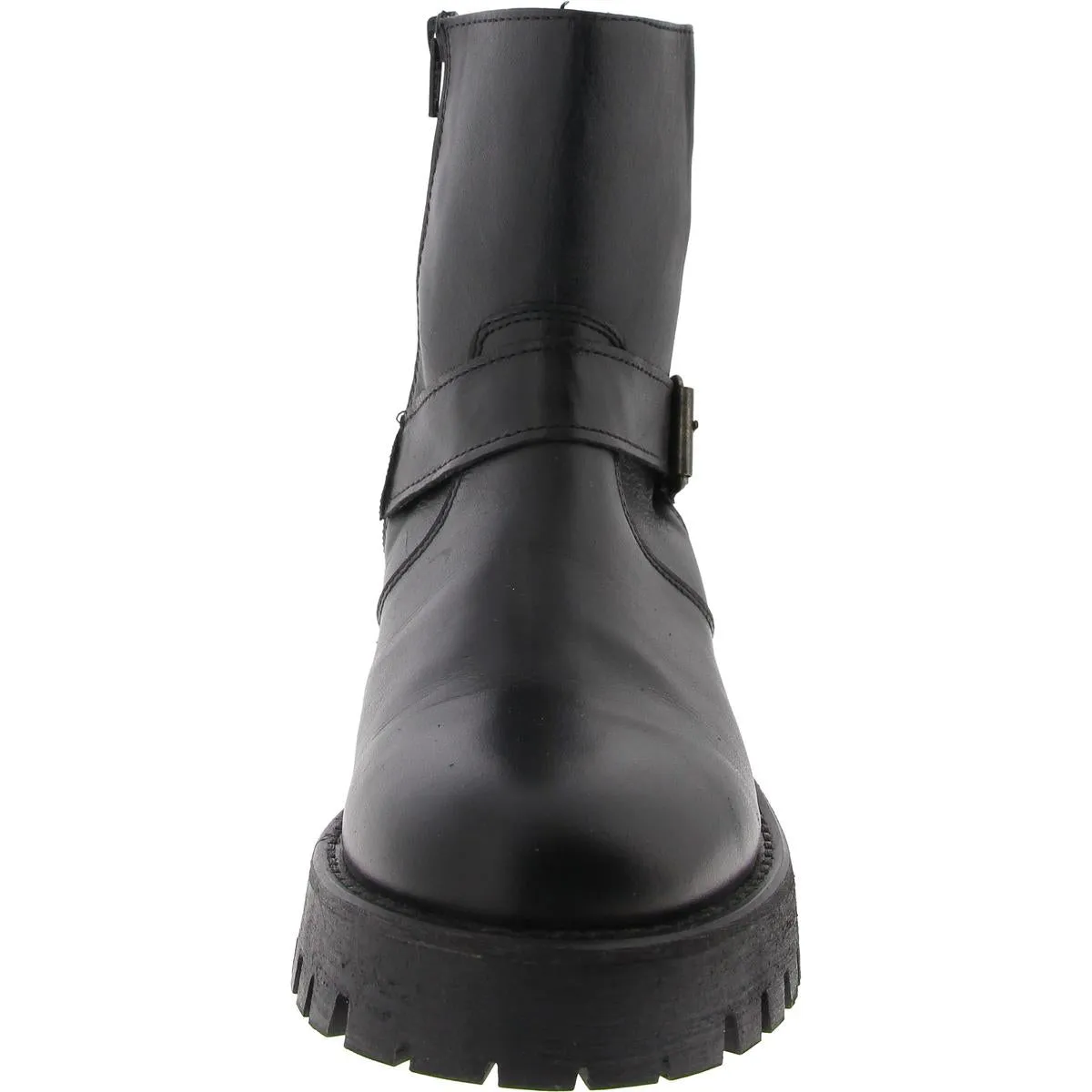 Legitt Womens Zip Up Round Toe Mid-Calf Boots