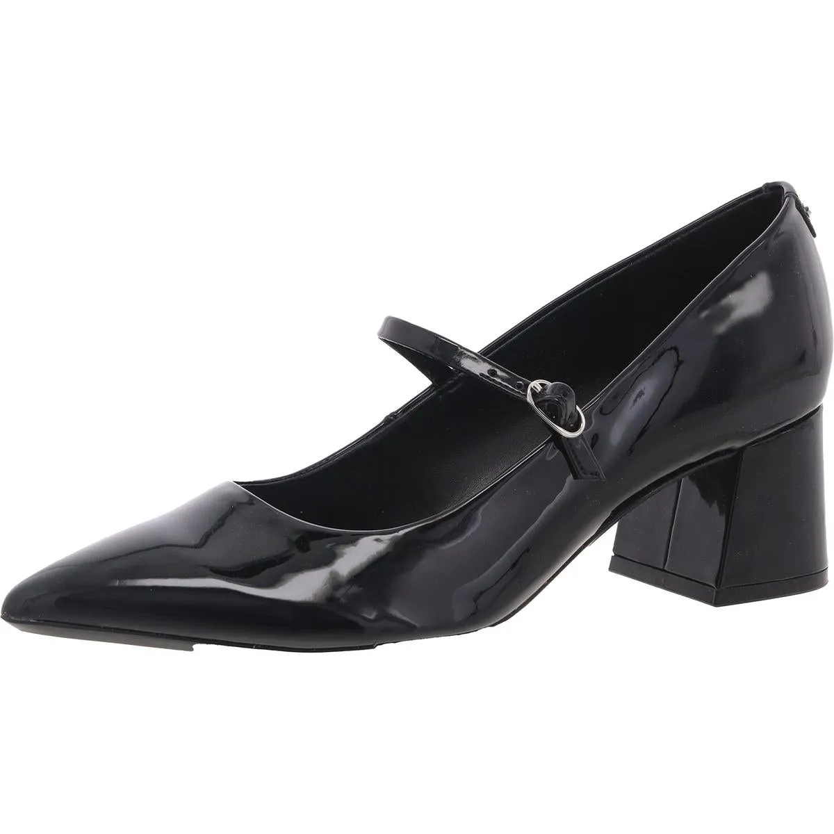 Leora Womens Patent Pointed Toe Mary Jane Heels