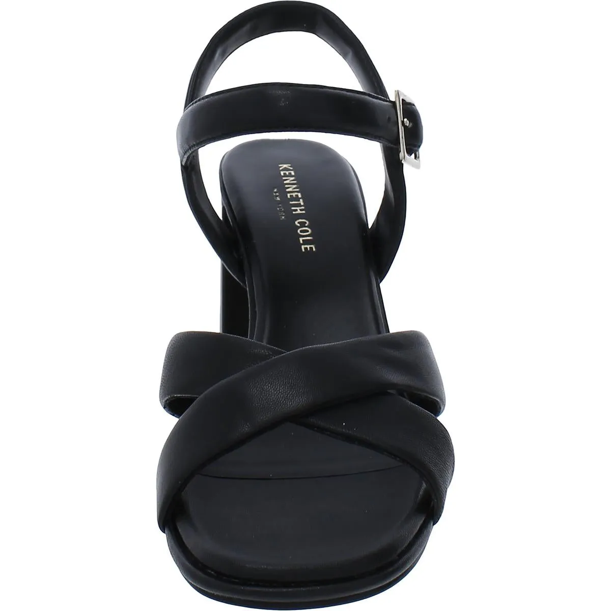 Lessia Womens Leather Criss-Cross Slingback Heels
