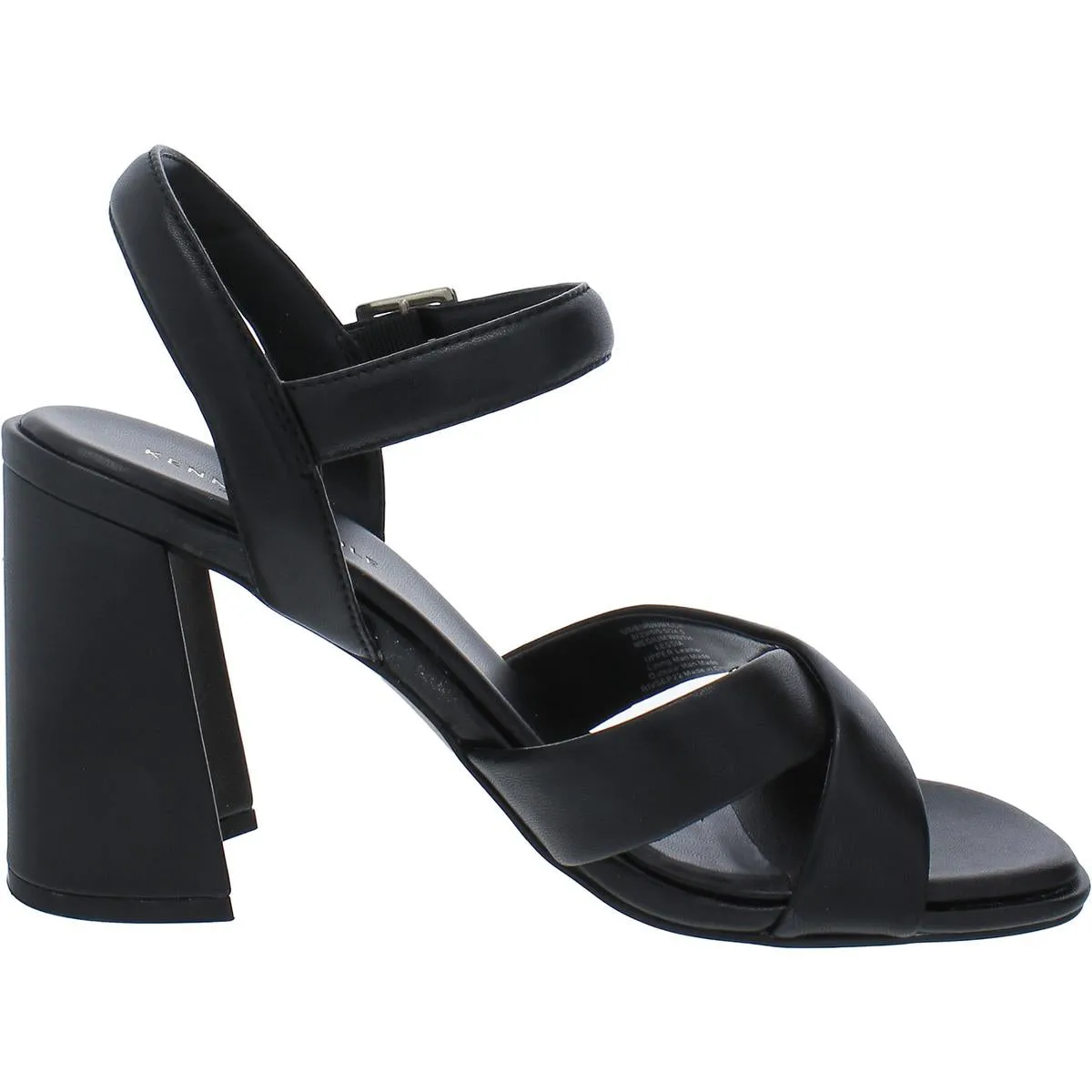 Lessia Womens Leather Criss-Cross Slingback Heels