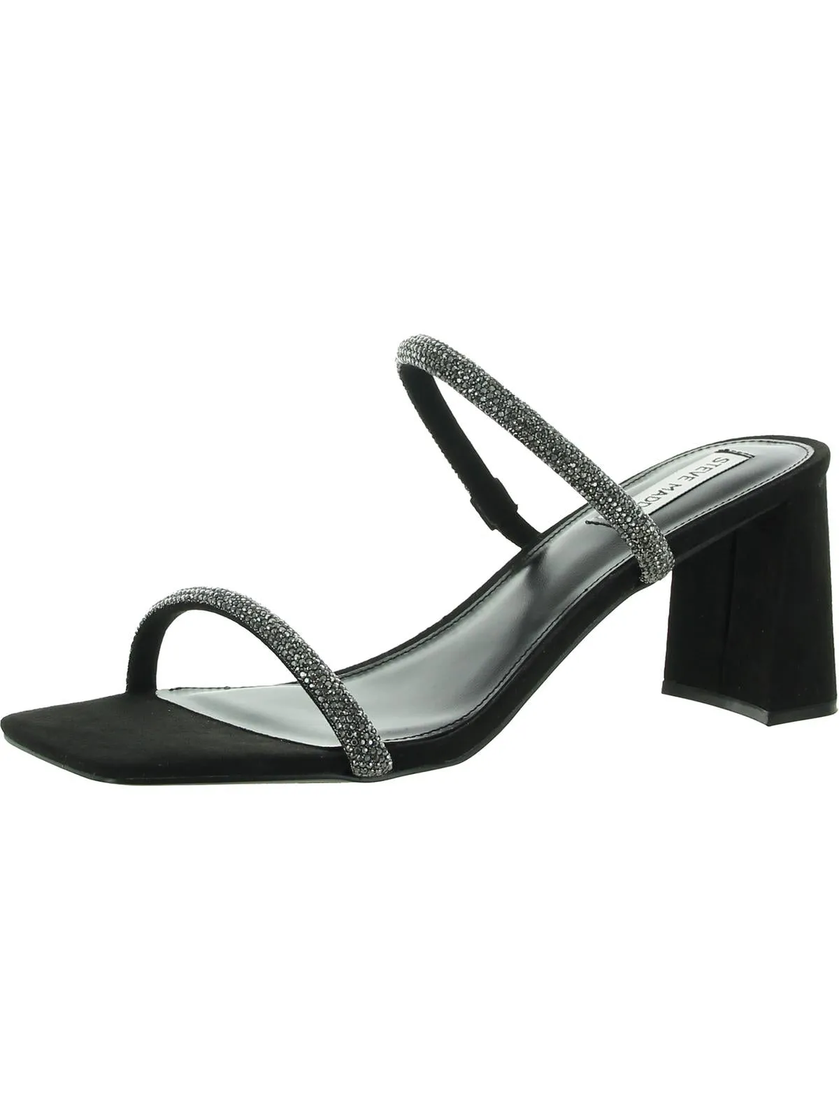 Lilah Womens Rhinestone Slide Heels