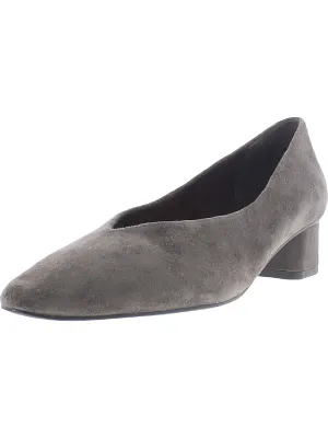 Liliet Womens Suede Block Heel Pumps