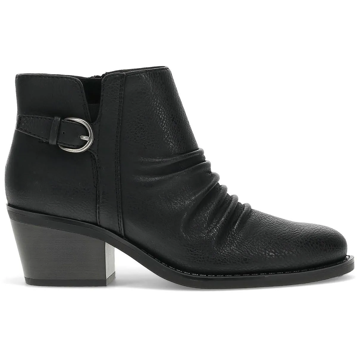 Linnea  Womens Round Toe Block Heel Booties