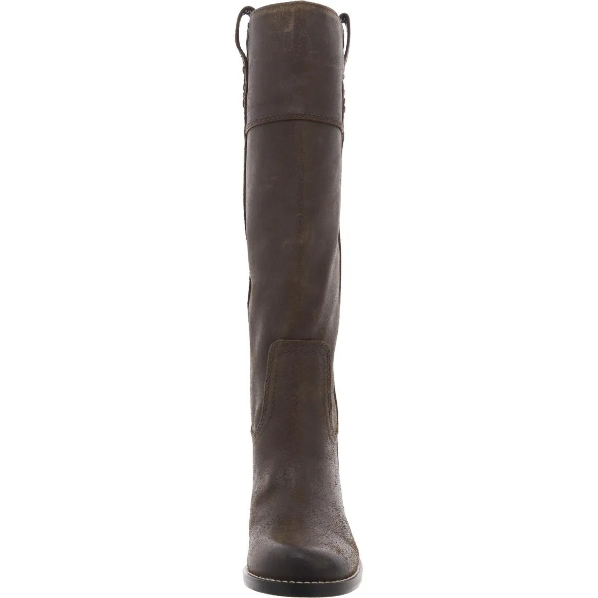 LK-HYBISCUS Womens Solid Leather Knee-High Boots