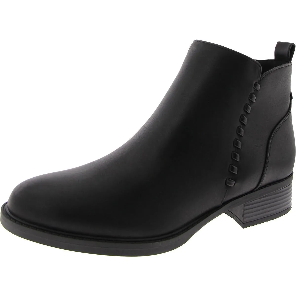 Lorand 3 Womens Faux Leather Zipper Booties