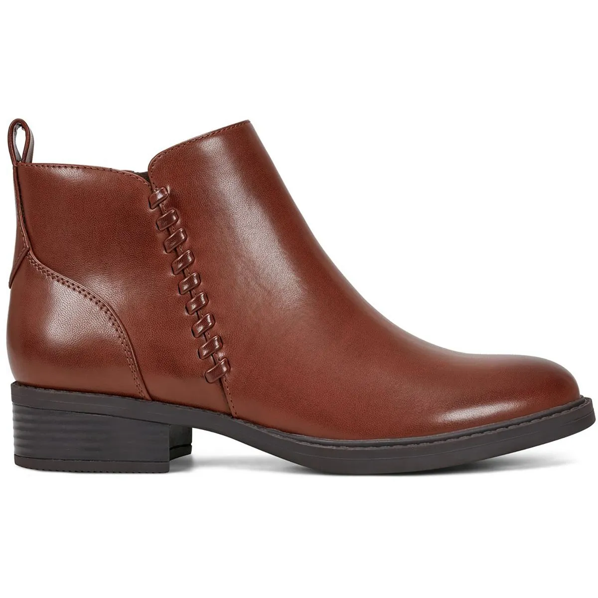 Lorand 3 Womens Faux Leather Zipper Booties