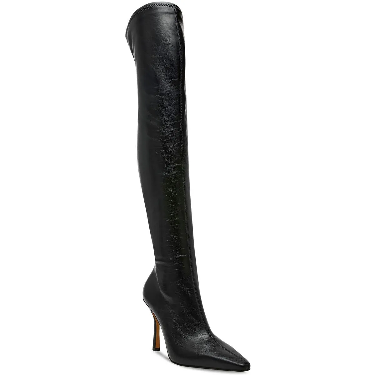 LORINDA Womens Zipper Faux Leather Knee-High Boots