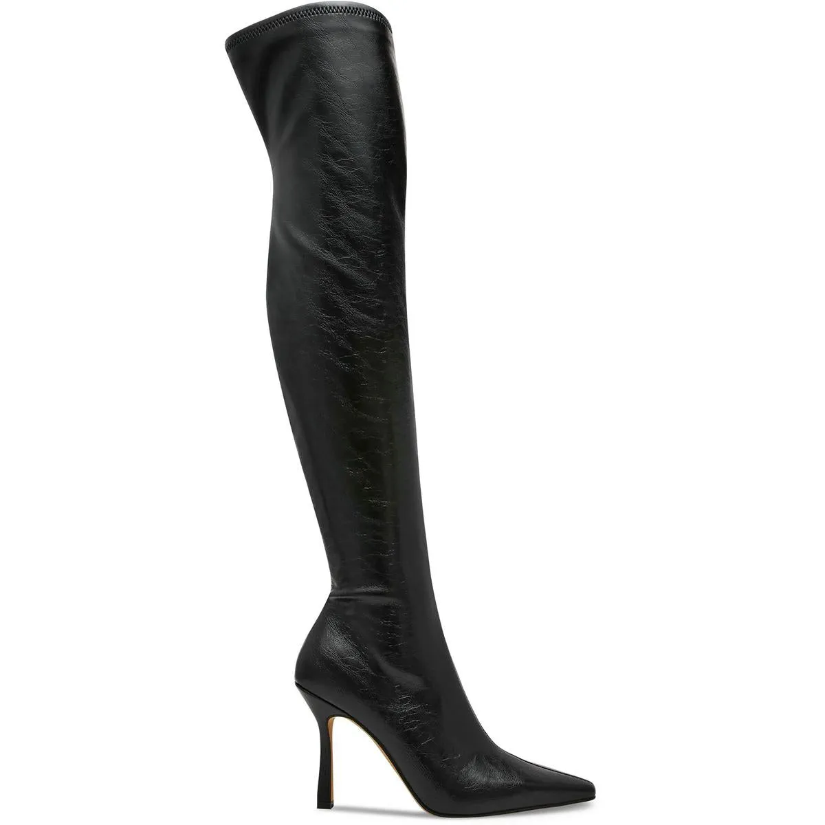 LORINDA Womens Zipper Faux Leather Knee-High Boots