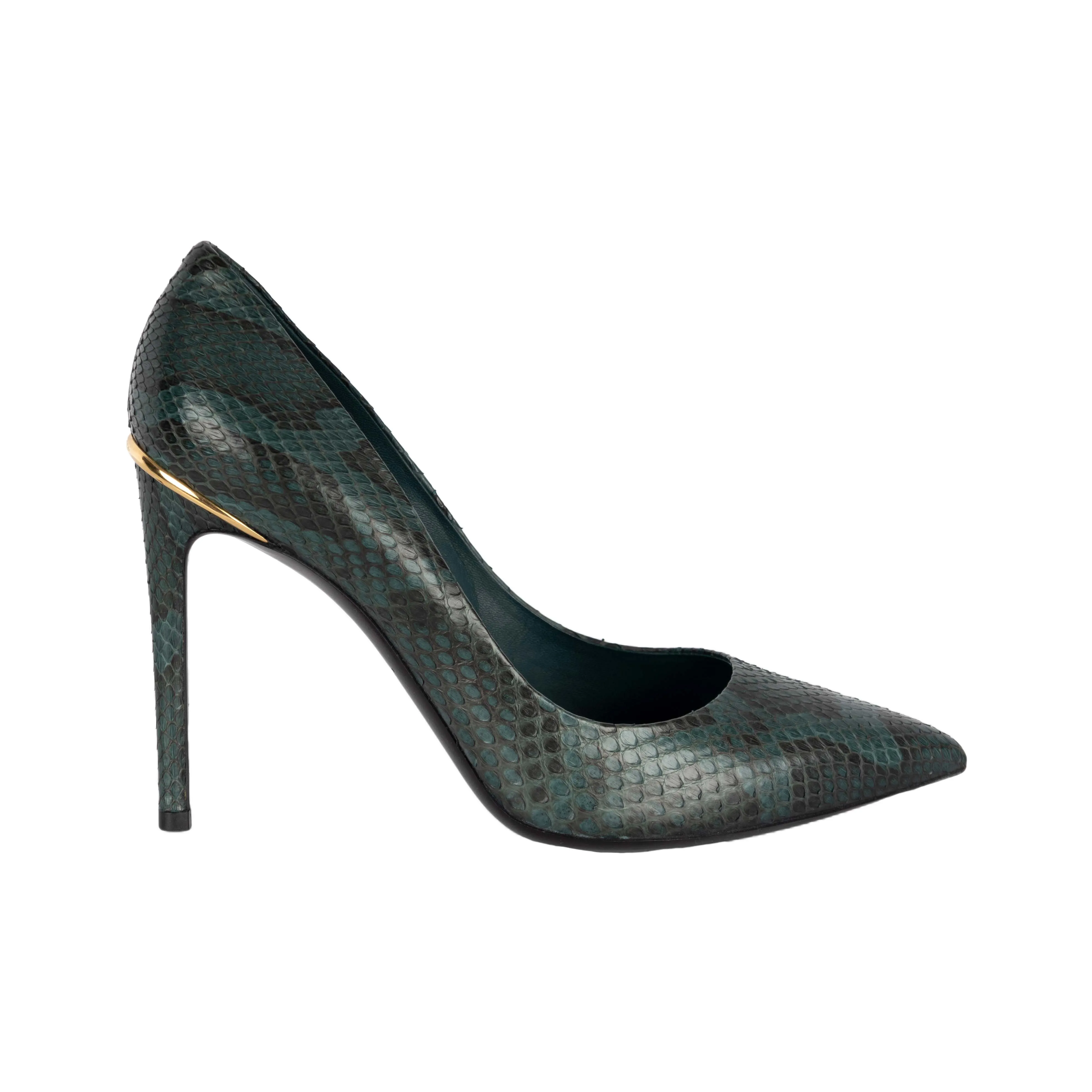 Louis Vuitton Snakeskin Eyeline Pumps - '10s