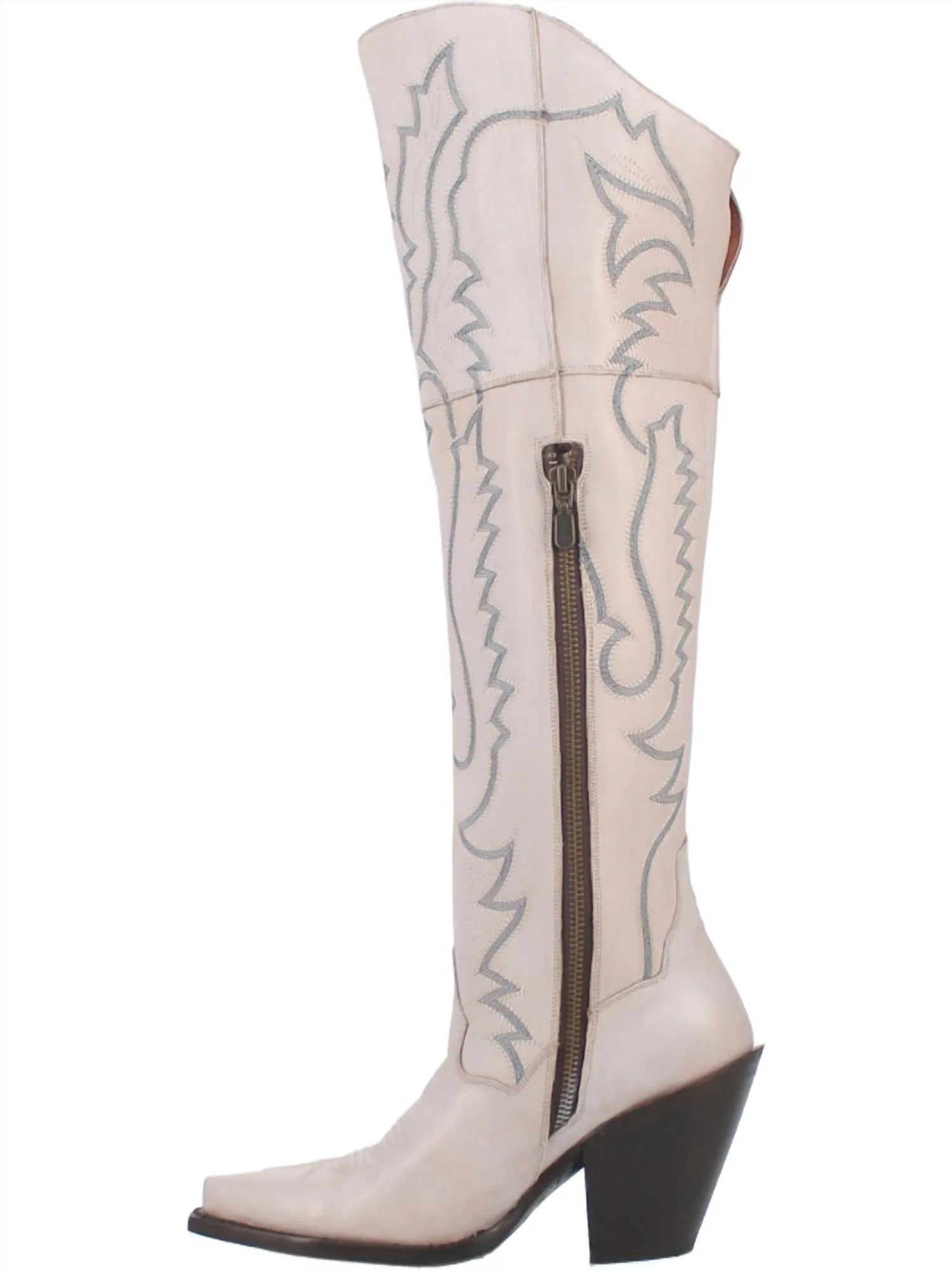 Loverly Leather Boot In White