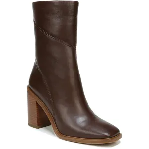 LSTEVIEWC Womens Block Heel Leather Chelsea Boots