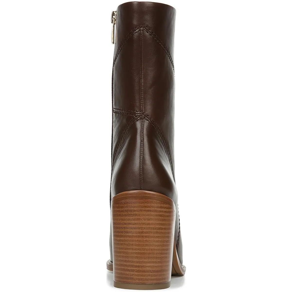 LSTEVIEWC Womens Block Heel Leather Chelsea Boots