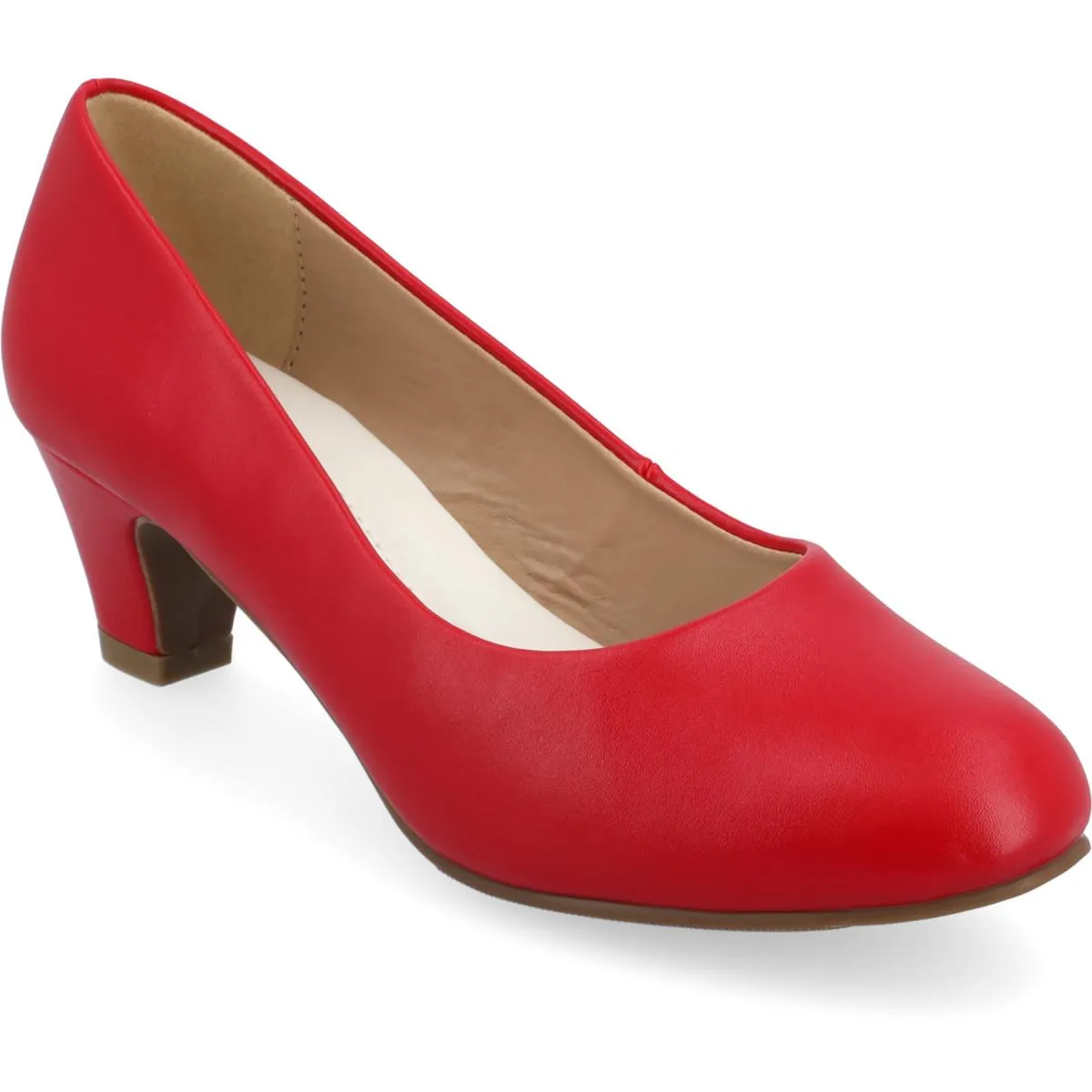 Luu Womens Cushioned Footbed Closed Toe Dress Heels