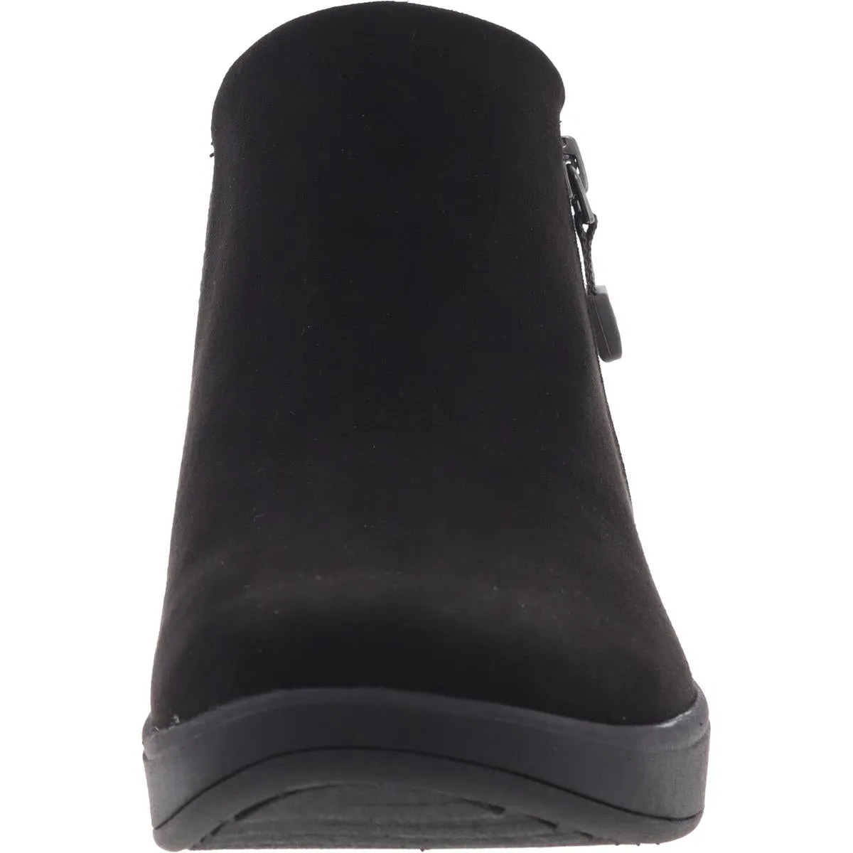 Lyrical Womens Zipper Faux Suede Wedge Boots