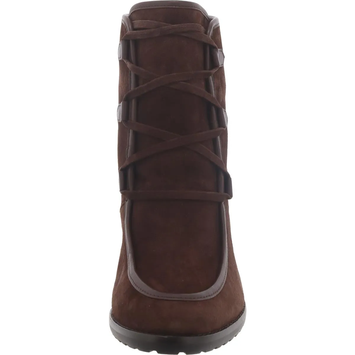 Mabel Womens Suede Lace-Up Booties