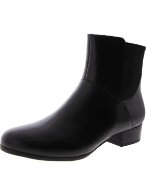 Magnolia Womens Leather Almond Toe Ankle Boots