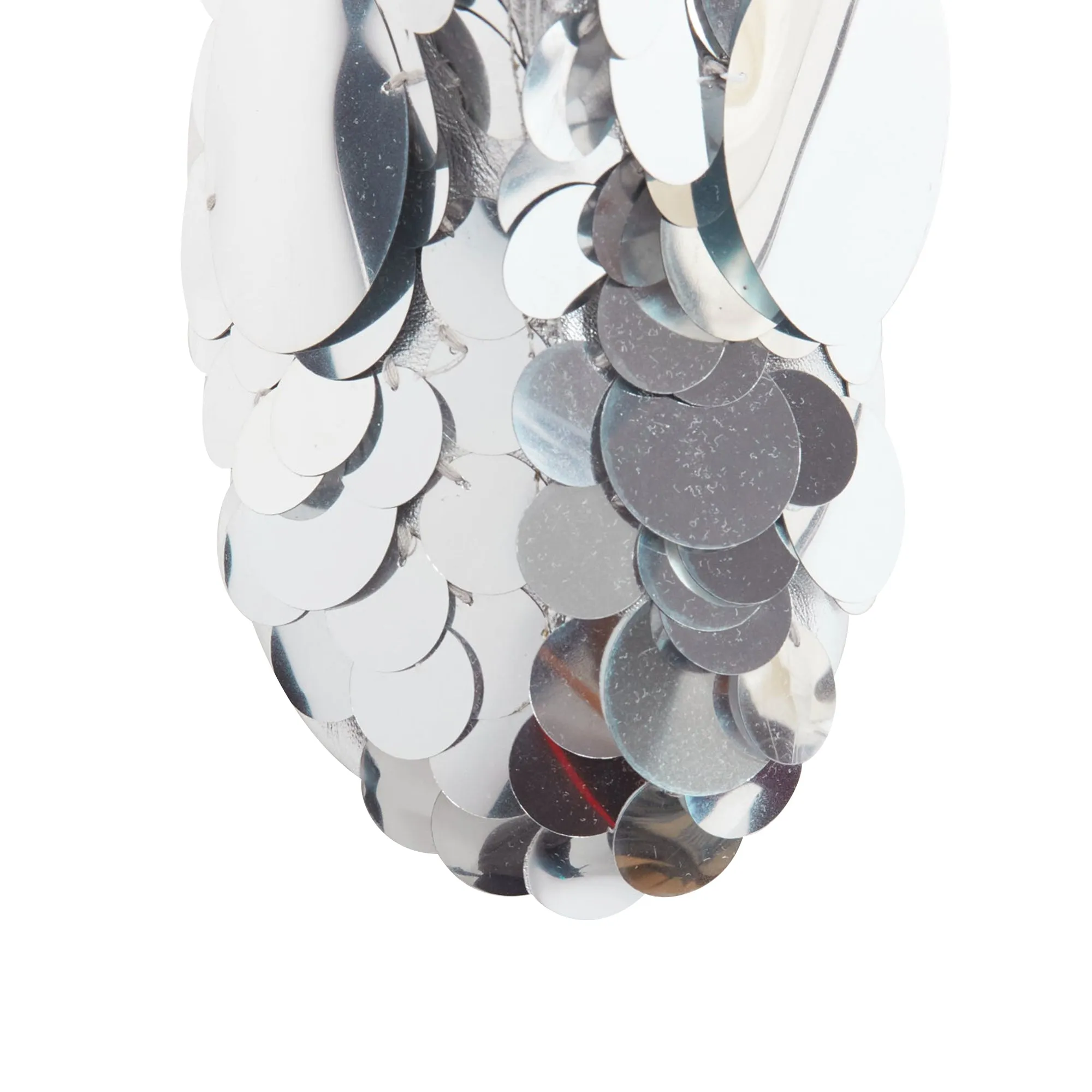Maison Margiela silver pailette clear lucite heels ankle boots
