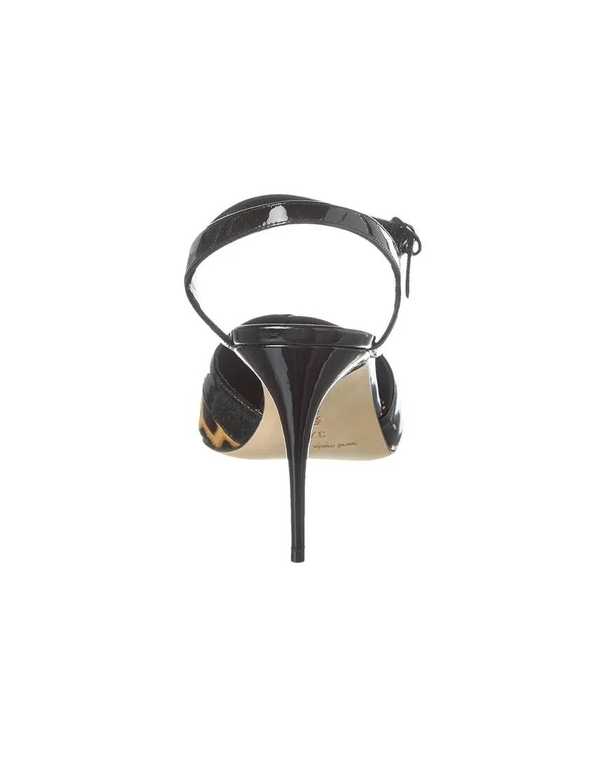 Manolo Blahnik Aristida 90 Haircalf & Patent Pump