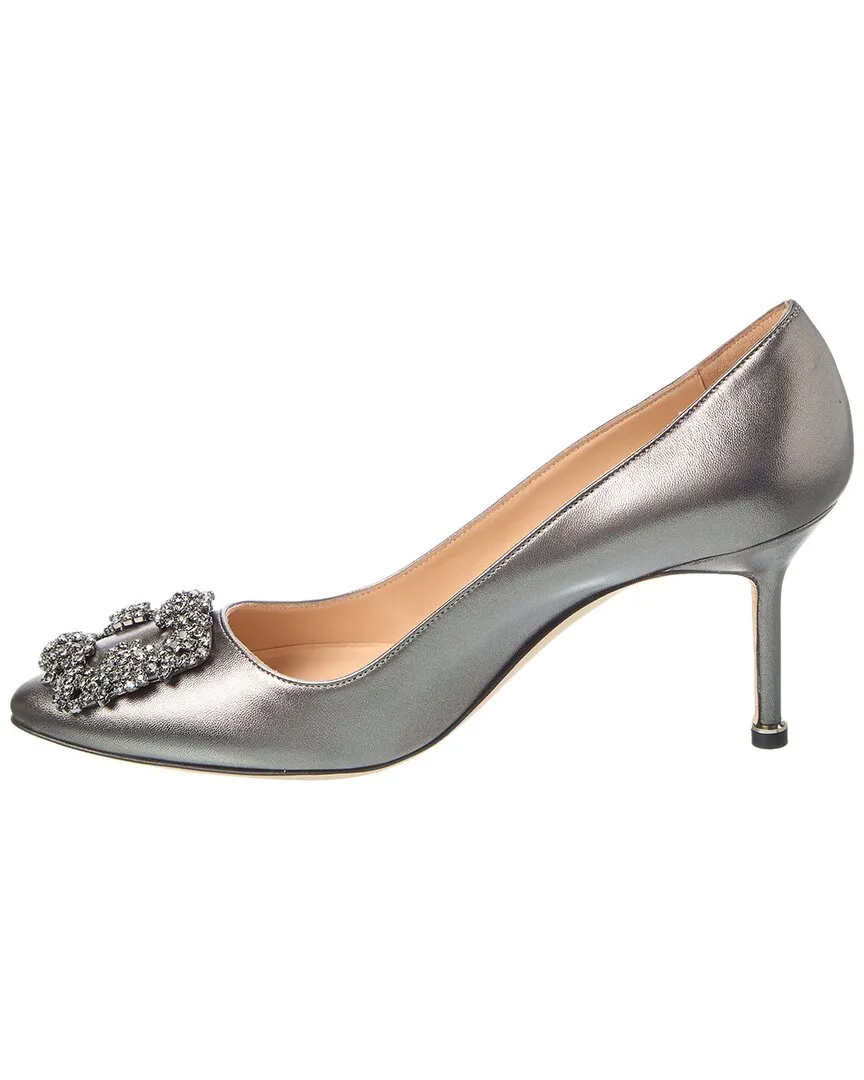 Manolo Blahnik Hangisi 70 Leather Pump