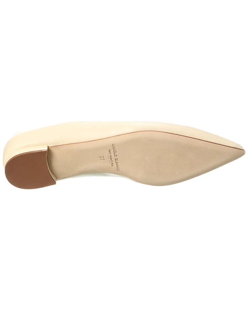 Manolo Blahnik Kietta Leather Flat