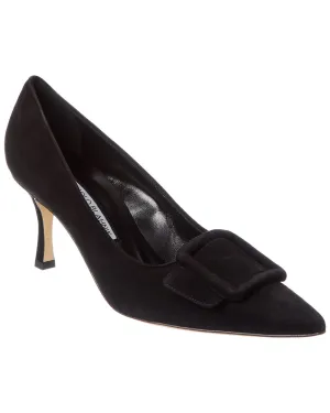 Manolo Blahnik Maysale 70 Suede Pump