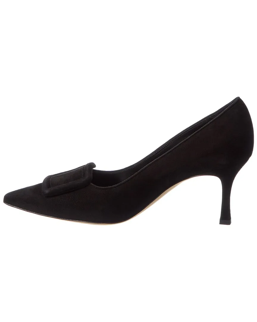 Manolo Blahnik Maysale 70 Suede Pump