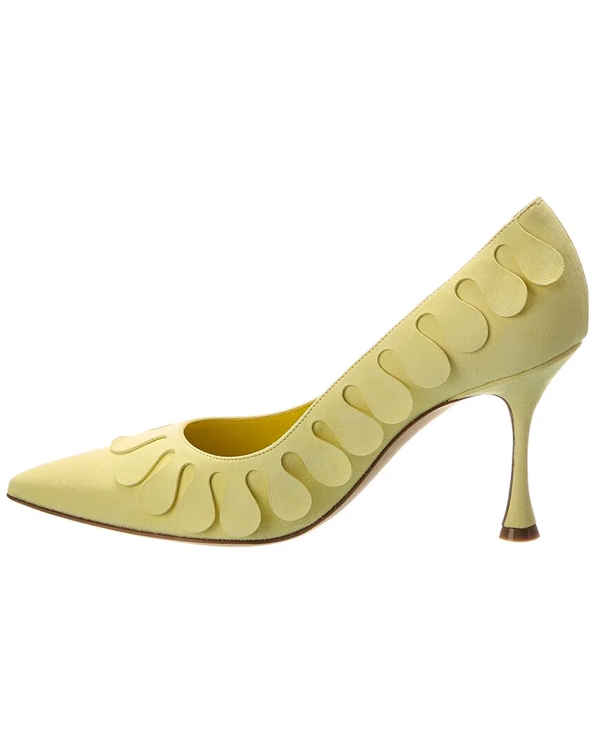 Manolo Blahnik Tamak 90 Suede Pump