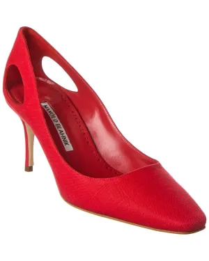 Manolo Blahnik Toplaca 70 Linen Pump