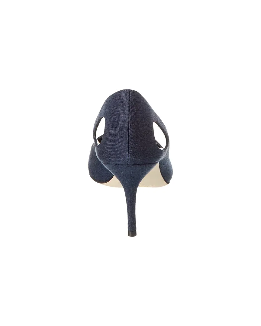 Manolo Blahnik Toplaca 70 Linen Pump