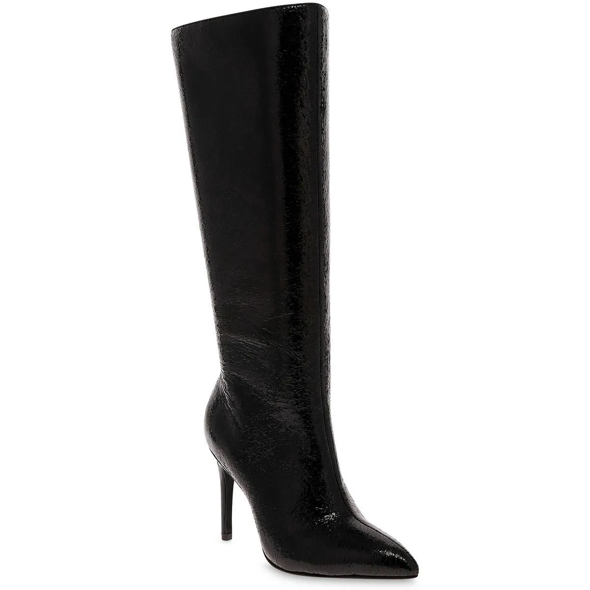 MARYSOL Womens Faux Leather Pull On Knee-High Boots