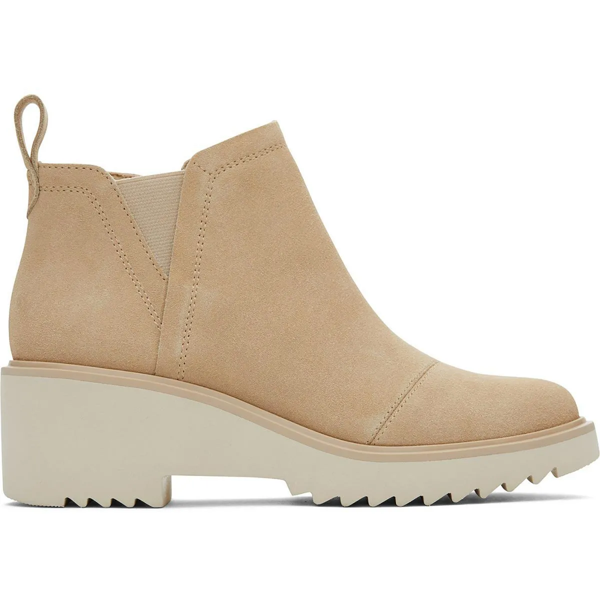 Maude Womens Wedges Suede Mid-Calf Boots