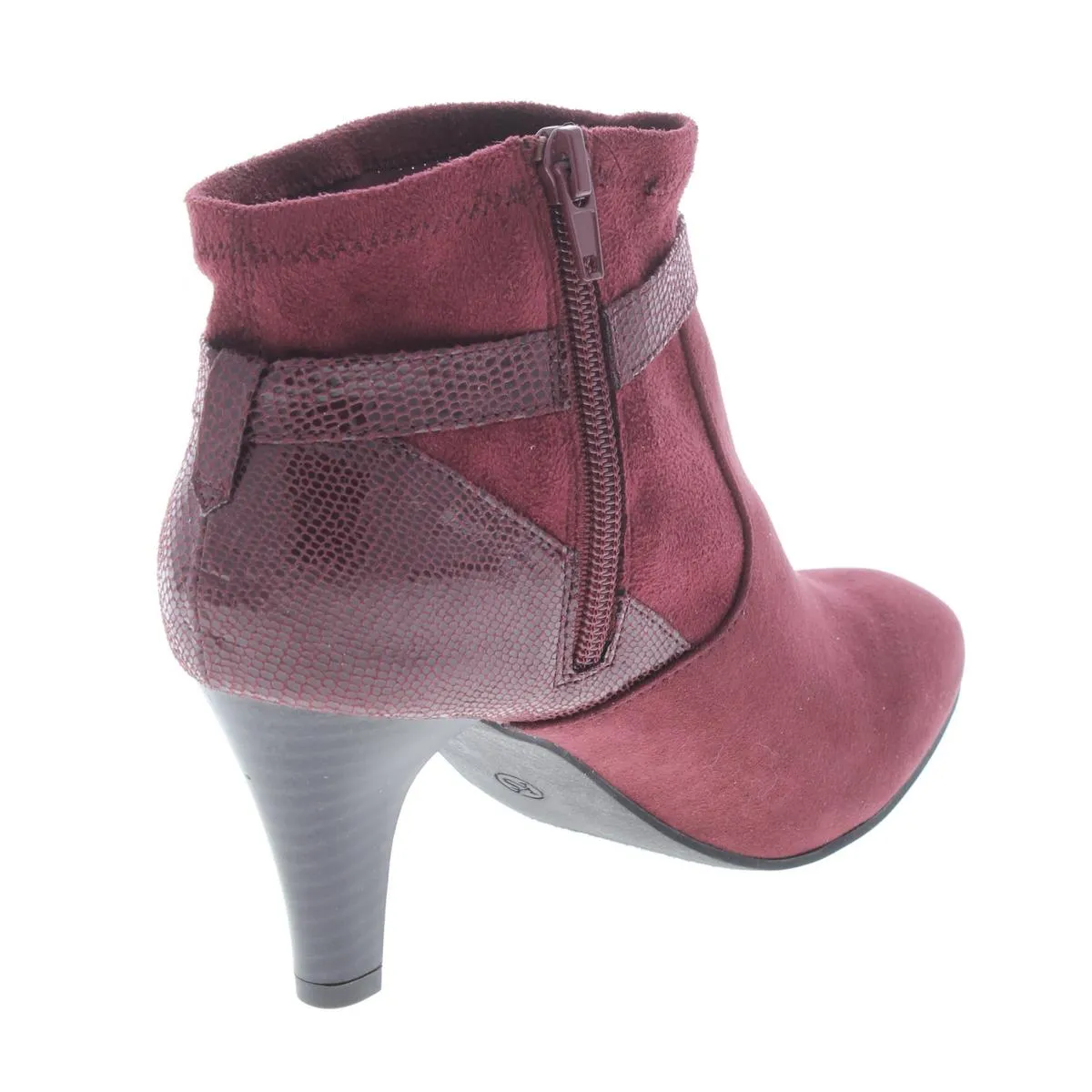 Maxinee Womens Padded Insole Faux Suede Booties
