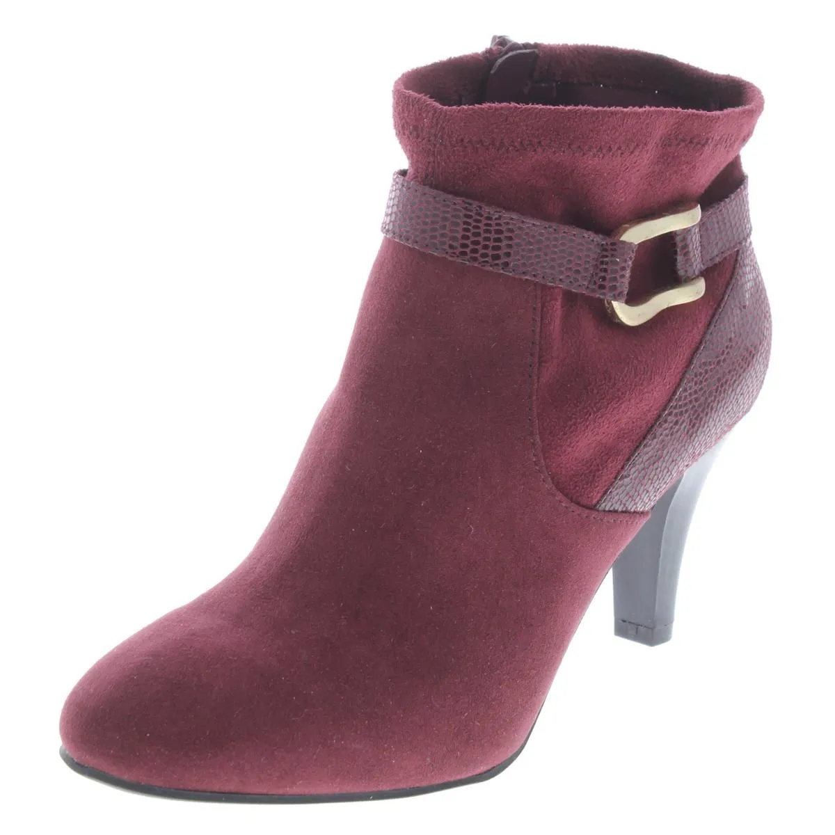 Maxinee Womens Padded Insole Faux Suede Booties