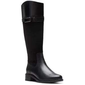Maye Carly Womens Zipper Faux Leather Knee-High Boots