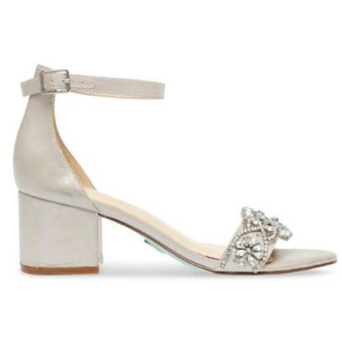 Mel Womens Rhinestone Block Heel Pumps