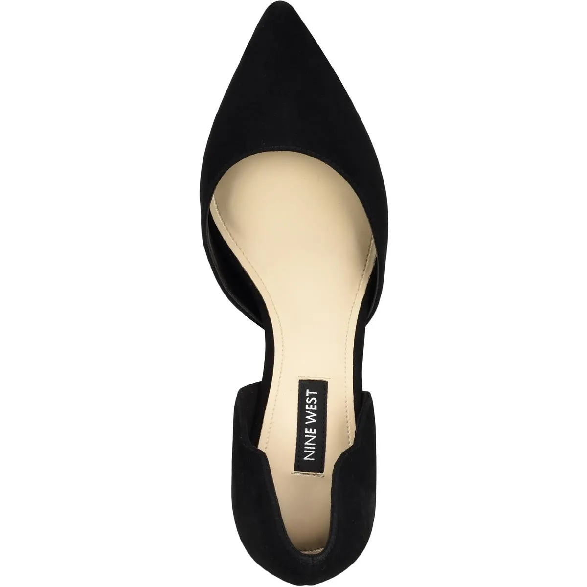 Mence Womens Suede Pointed Toe D'Orsay Heels