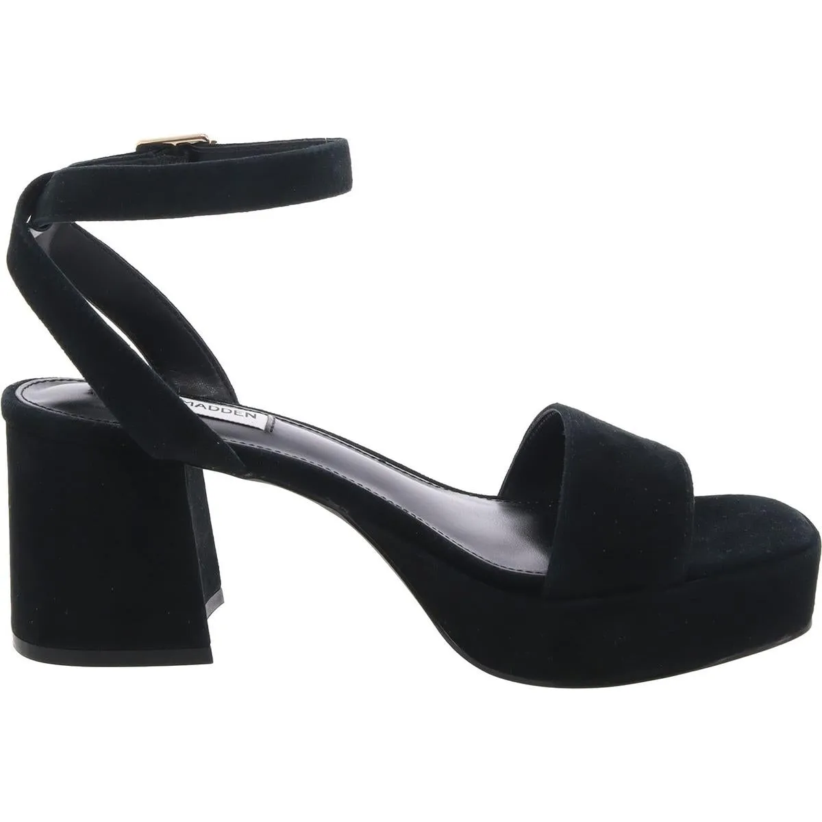 MERCERR Womens Adjustable Leather Block Heels
